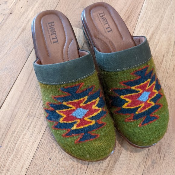 Born Shoes - Born Wester Leather Clogs